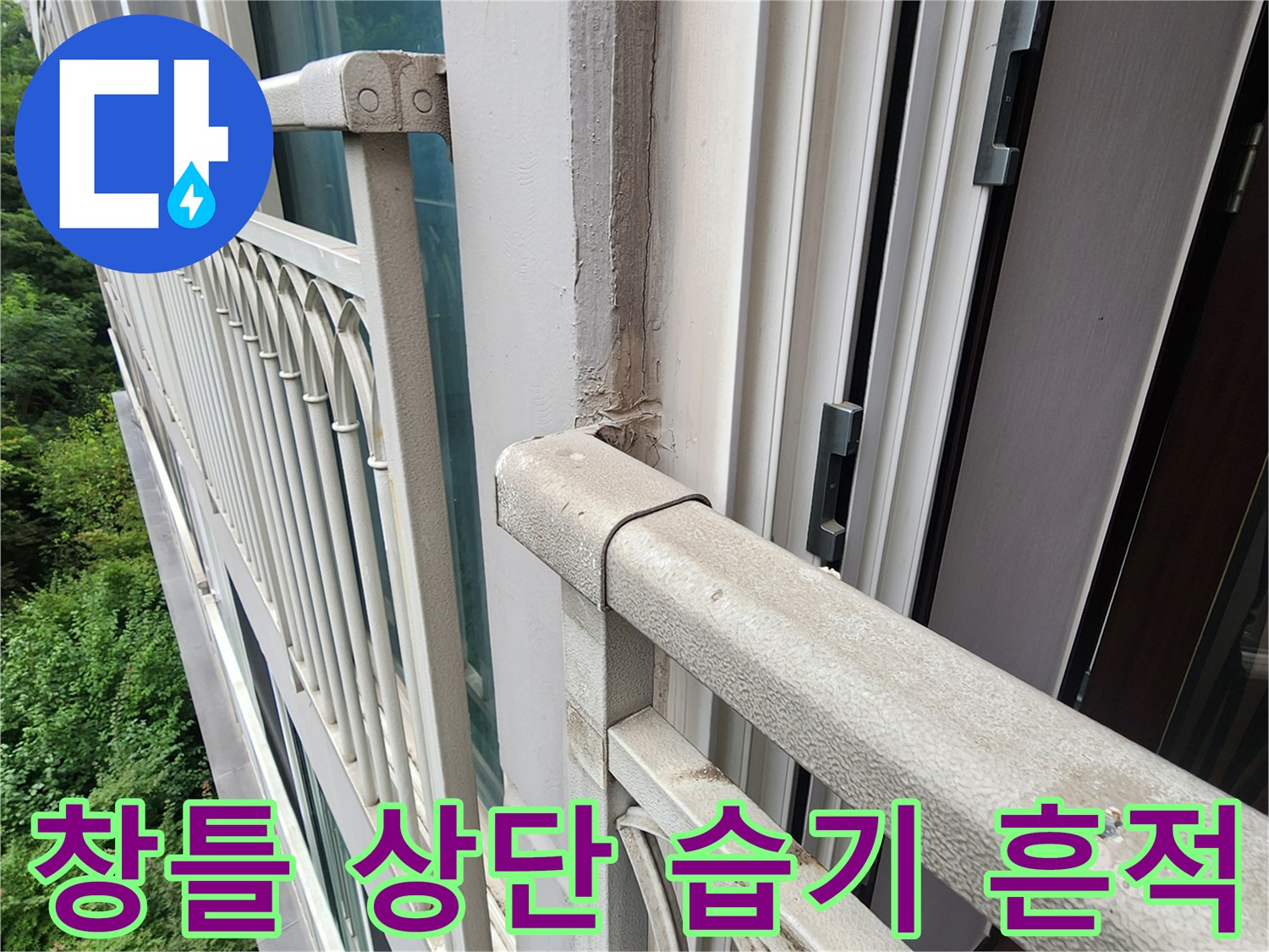 양주시 삼숭동 현장-천장 마감재의 누수 변색 부위