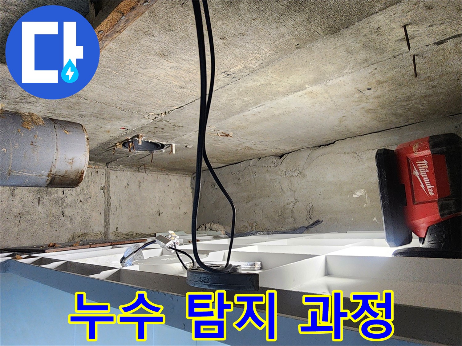 시흥 장곡동 숲속마을아파트 224동 누수 탐지 - 누수 탐지 과정 상세 촬영