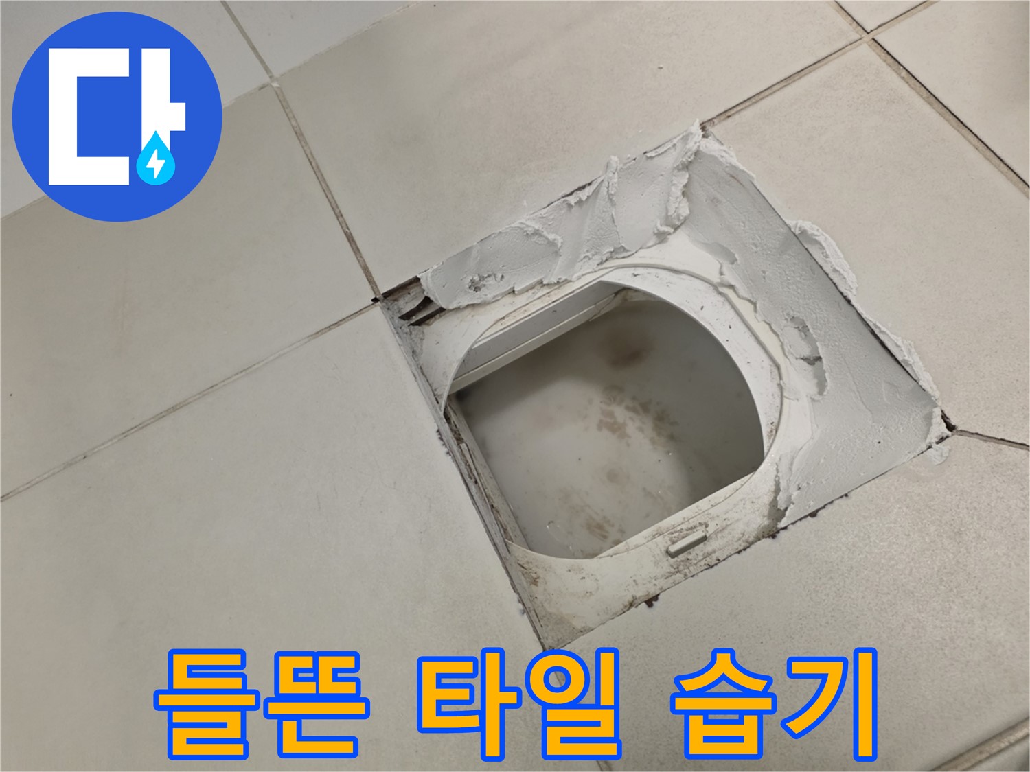 김포 사우동 누수 - 들뜬 타일 아래 습기 침투 여부 꼼꼼 점검