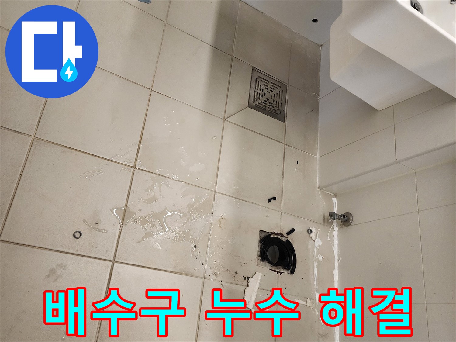 김포 사우동 욕실 배수구 누수 문제 전문가가 해결!