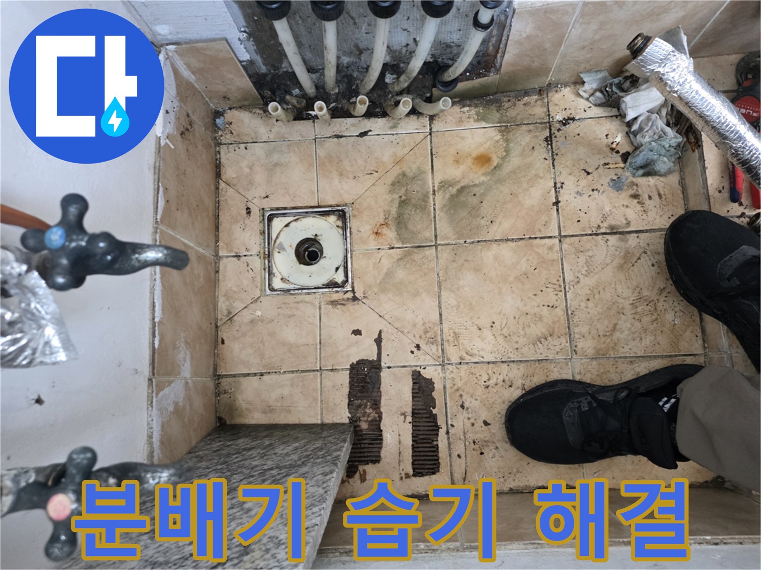 불광동 샤인쉐르빌 누수 초기 증상 - 분배기 주변 습기 누수 탐지 및 해결
