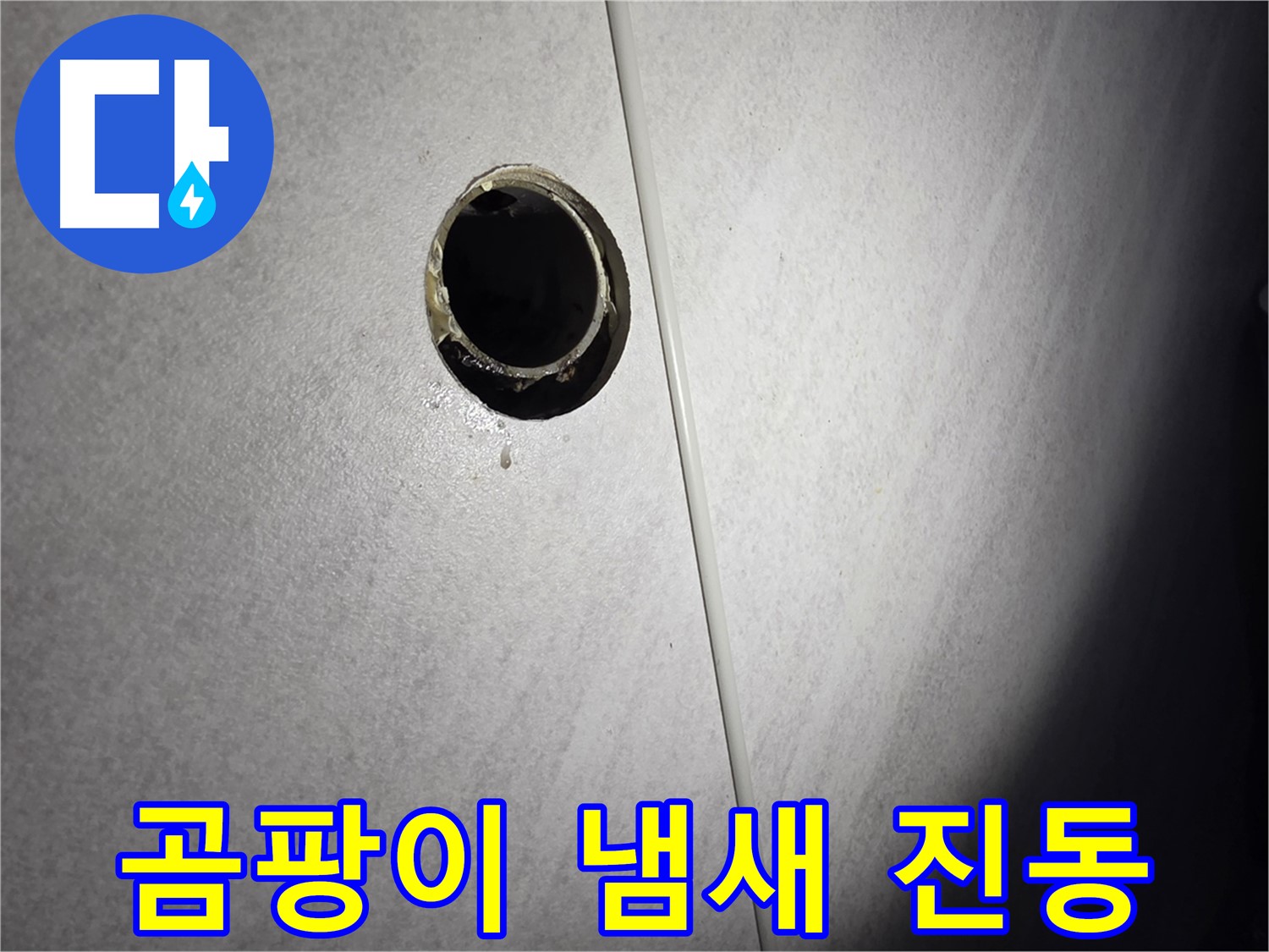 오류동 삼천리아파트 벽 하수구 - 곰팡이 냄새 진동