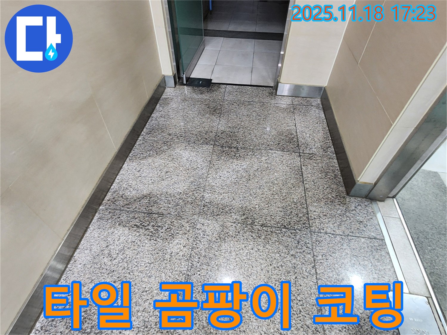 포천시 내촌면 소학리에서 발생한 타일 틈새 곰팡이 - 완벽 제거 후 곰팡이 방지 코팅까지!