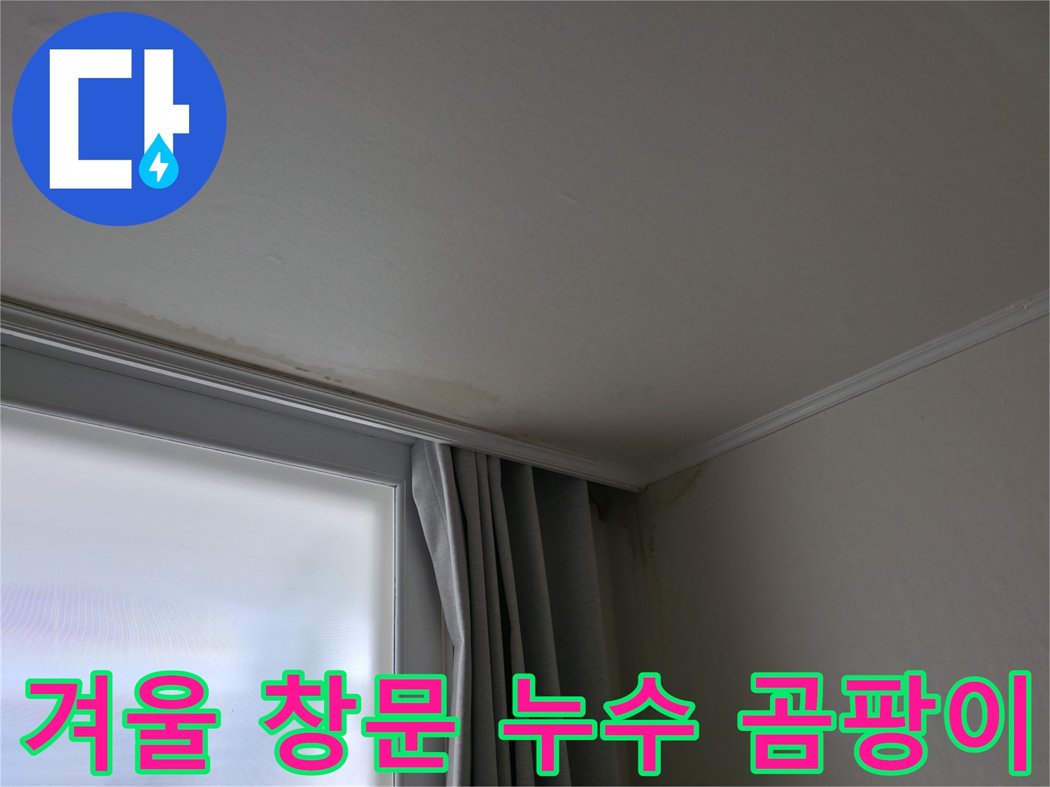겨울철 창문 누수 - 곰팡이 문제 해결 전문
