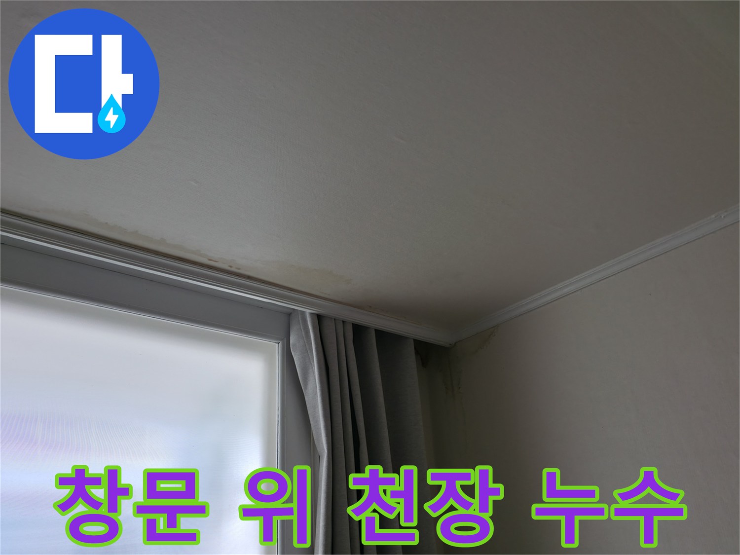 창문 위 천장 누수 - 누수 탐지 비용은 얼마일까요?