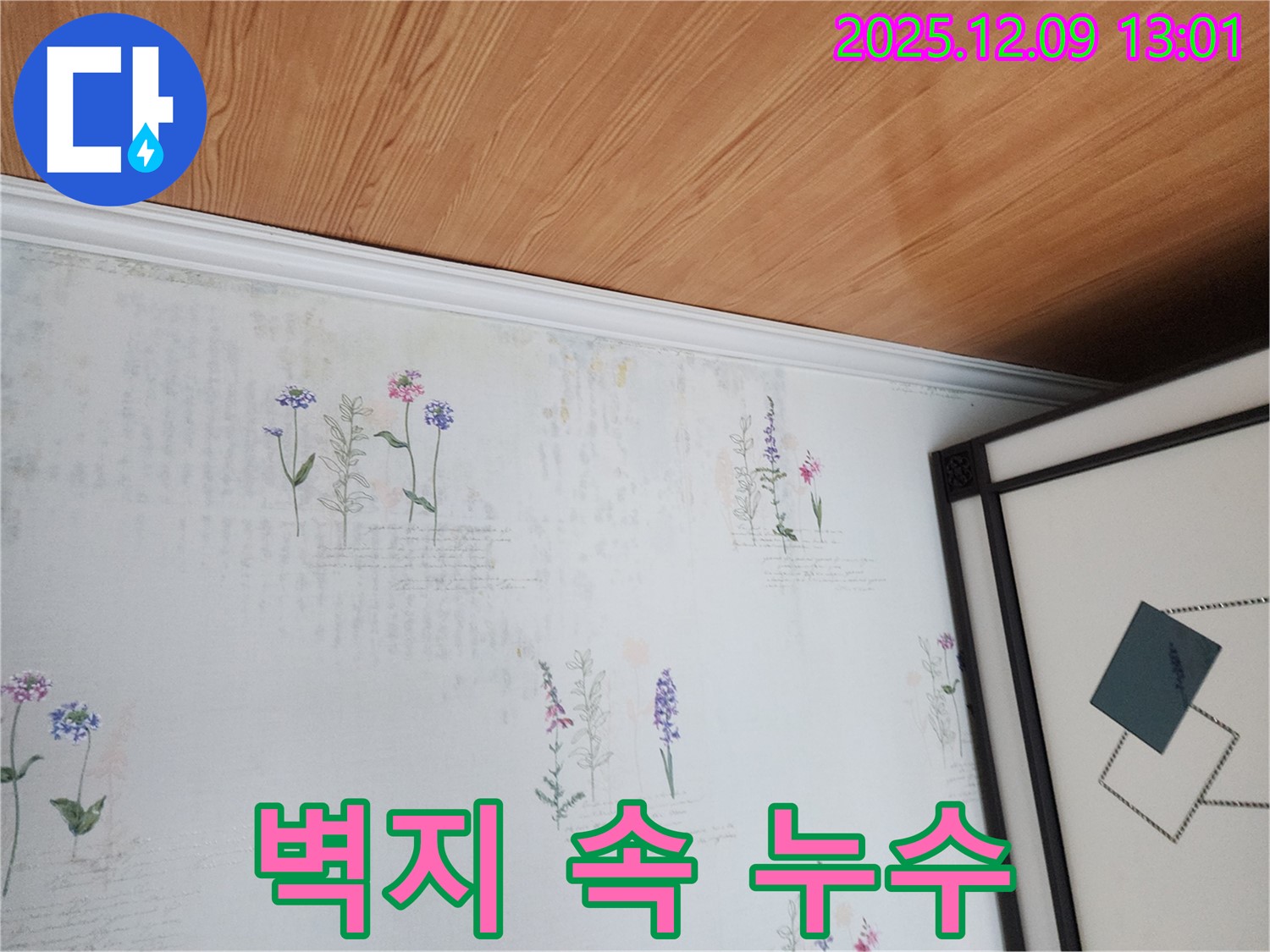 포천 영중면 누수 현장 - 벽지 속 숨은 누수와 곰팡이 발생 직전 상황