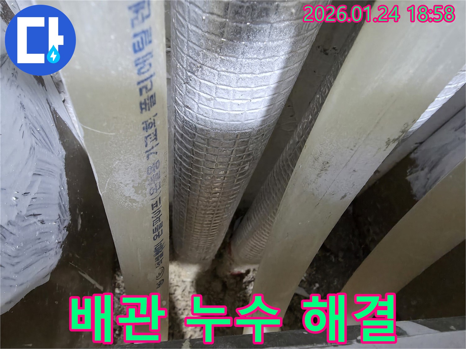 연수구 동춘동 배관 누수 - 누수 전문가가 신속하고 정확하게 누수를 해결했습니다.