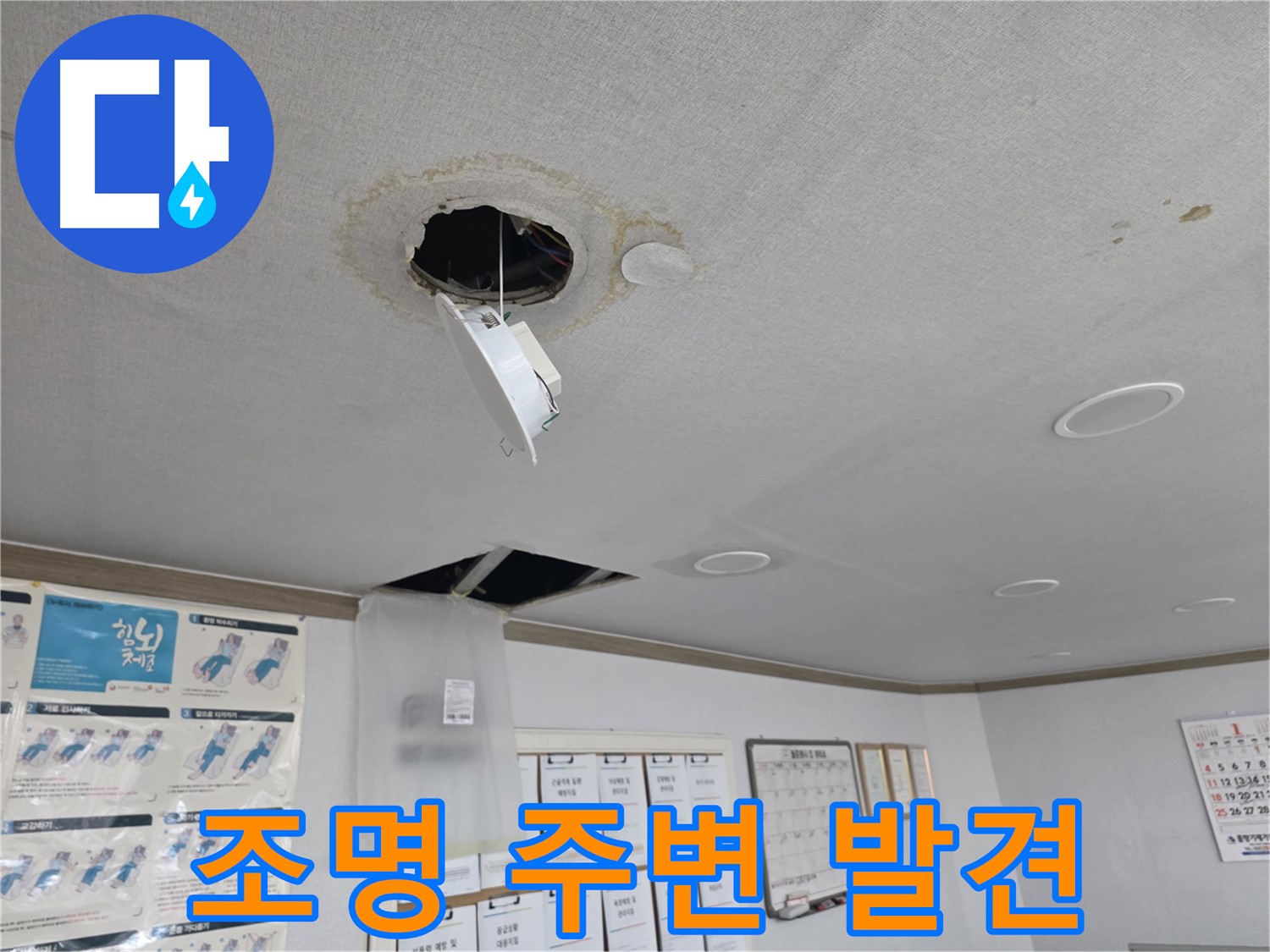 양천구 건물 - 천장 조명 주변 누수 초기 발견 - 조기 진단으로 피해 최소화