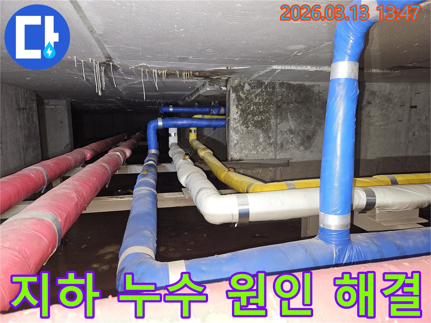 지하-공간의-복잡하게-설치된-배관들에서-발생한-누수의-근본적인-원인을-파악하고-해결하는-전문가의-모습