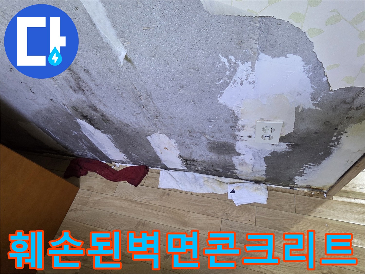 습기로-오염된-벽체-및-콘크리트-표면