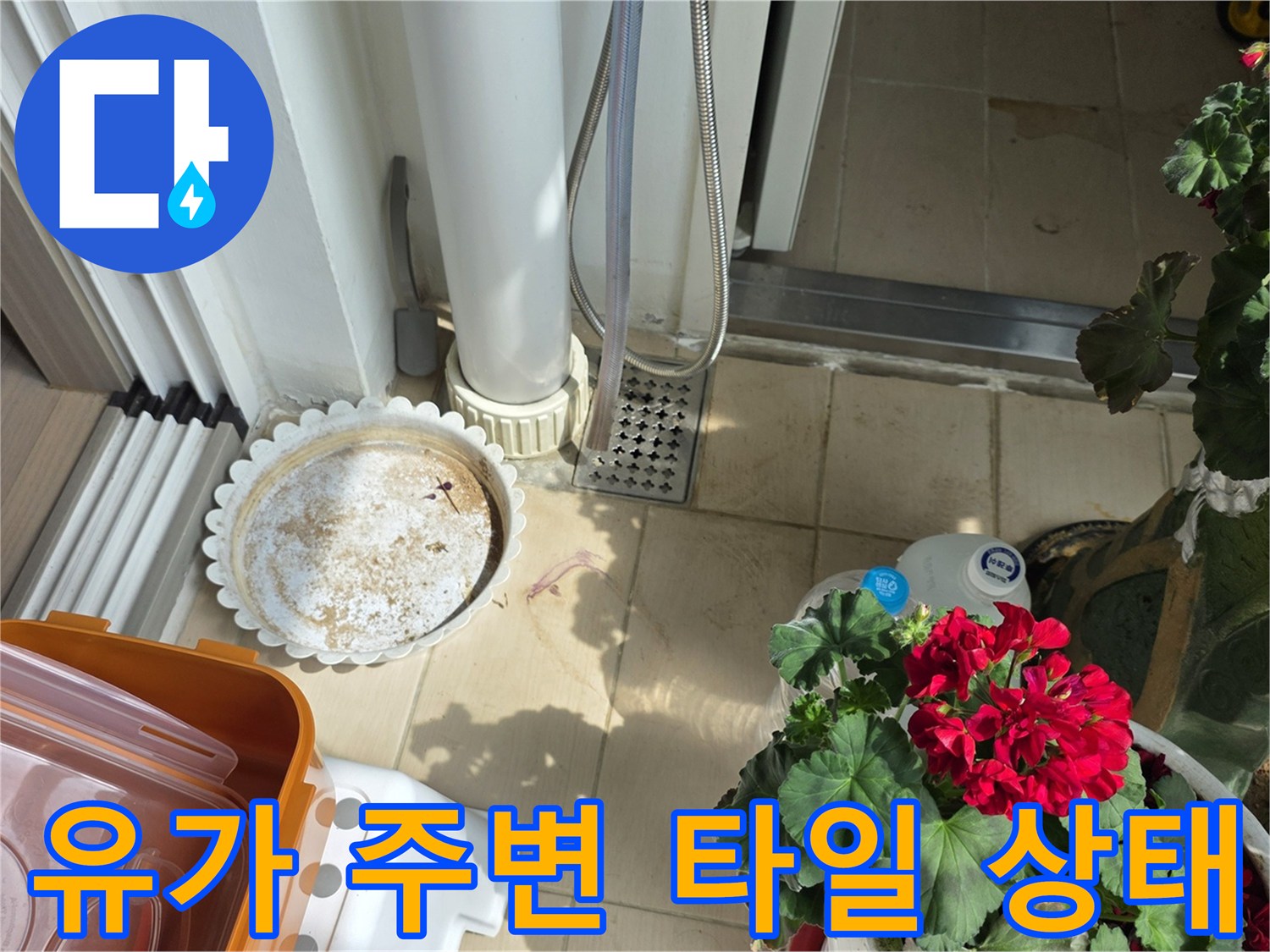 욕실-배수구-주위-타일-틈새-및-물샘-점검