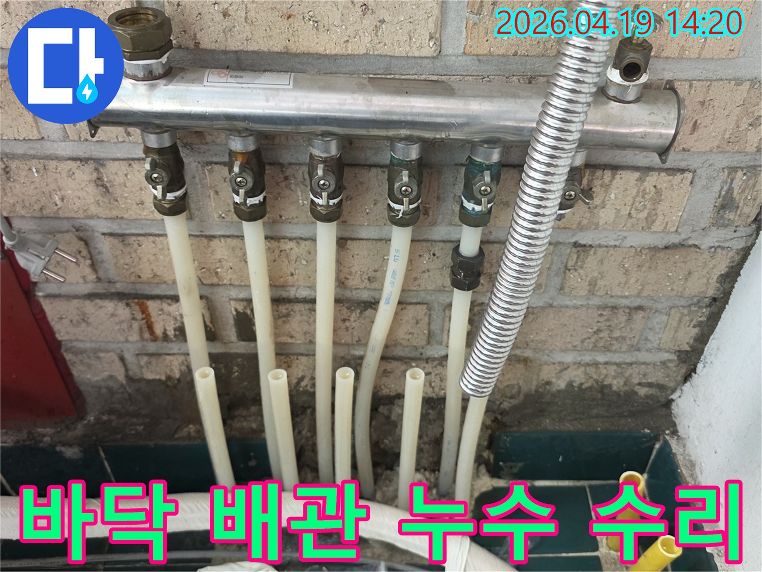 종로구 숭인동 오성아파트-바닥 배관-누수 문제 해결-과정-전문가 작업 현장