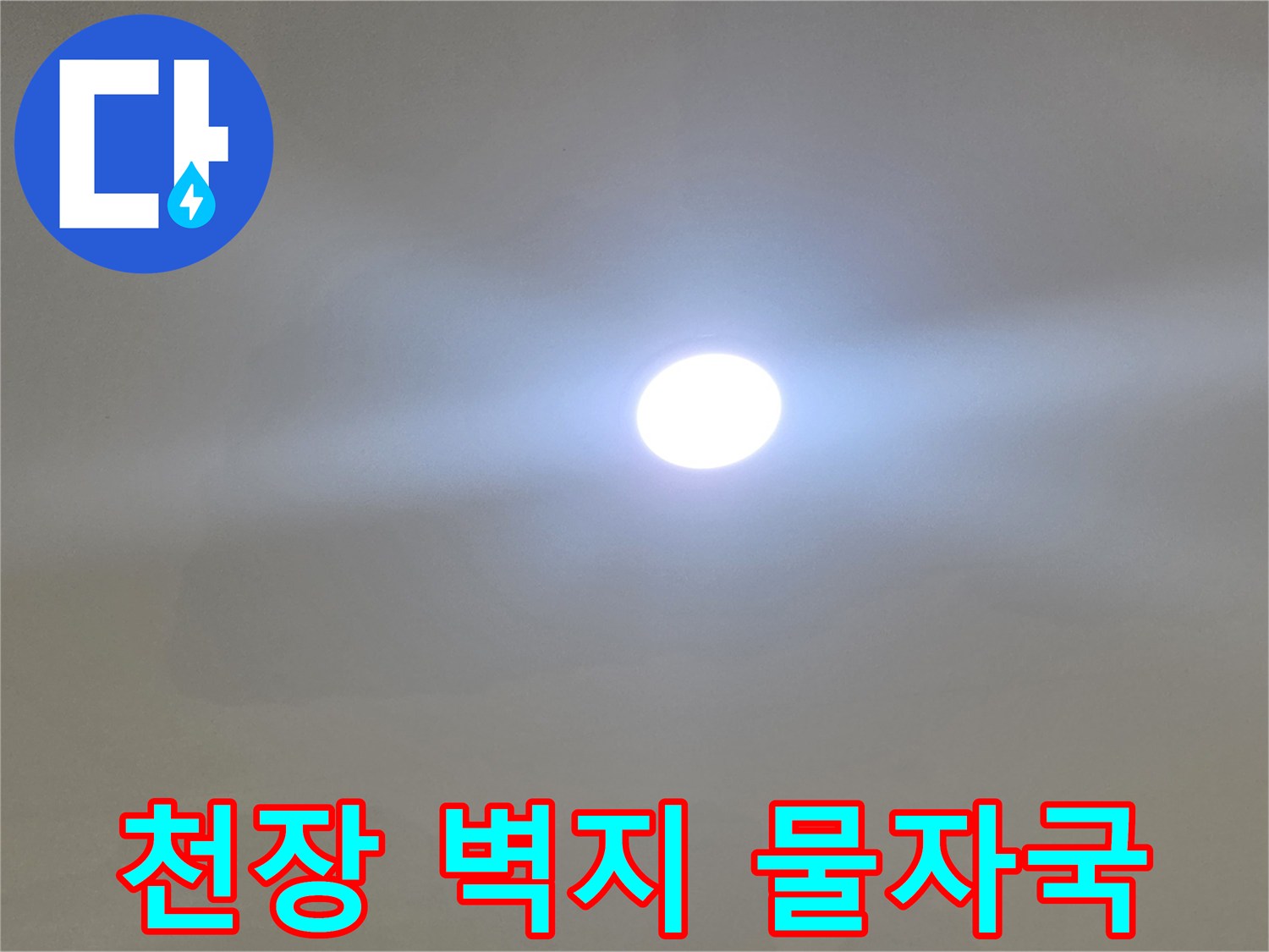 고양시 일산서구 아파트 - 천장 벽지에 발생한 누수 흔적과 변색 상태
