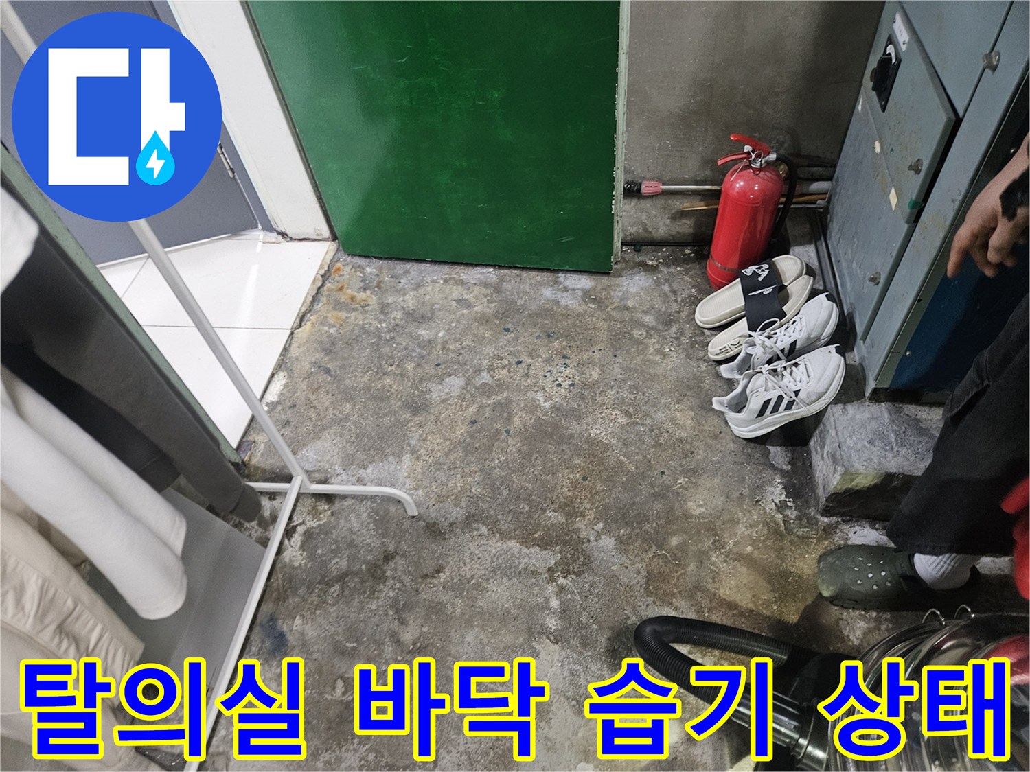 성동구-헬스장-샤워실-바닥-습기-및-물고임-현상