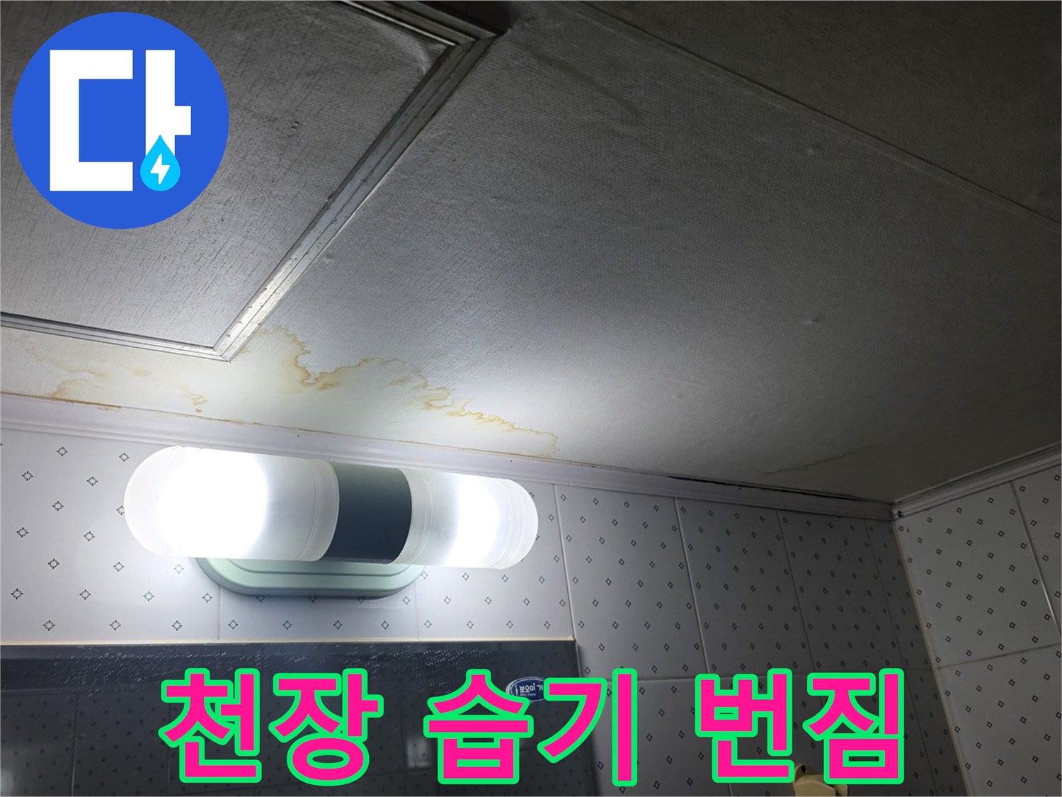 아파트-천장재-누수-흔적-관찰