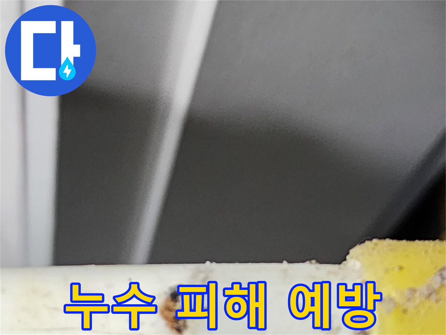 동대문구-공동주택에서-누수-피해를-최소화하기-위해-발견된-배관의-누수-지점입니다