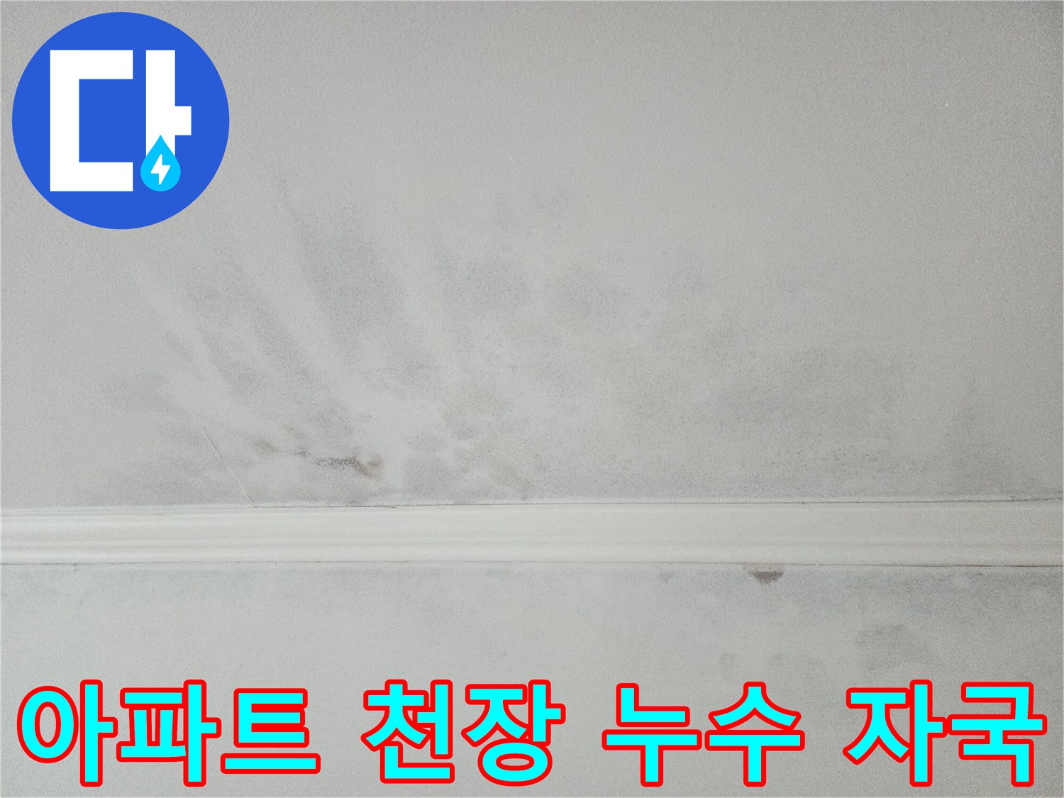 아파트 천장 누수 피해 현장-정밀 탐지 후 보수 공사가 진행됩니다