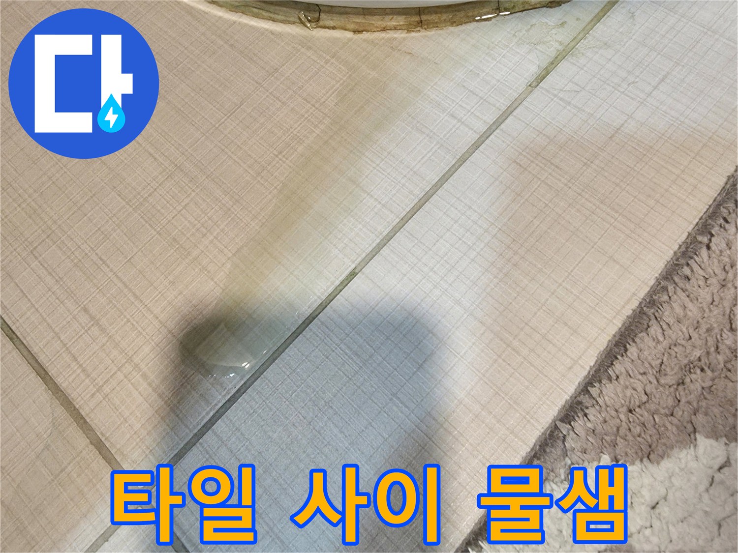 변기-주변-타일-틈새로-배어-나온-습기입니다