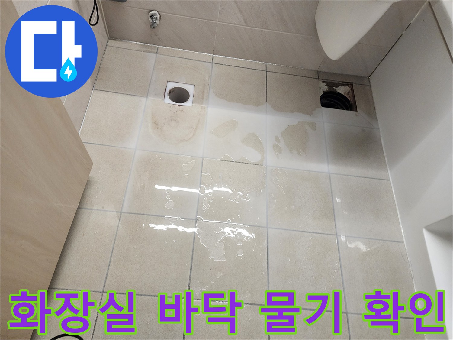 유가-주변에-물이-흥건하게-고여있는-상태