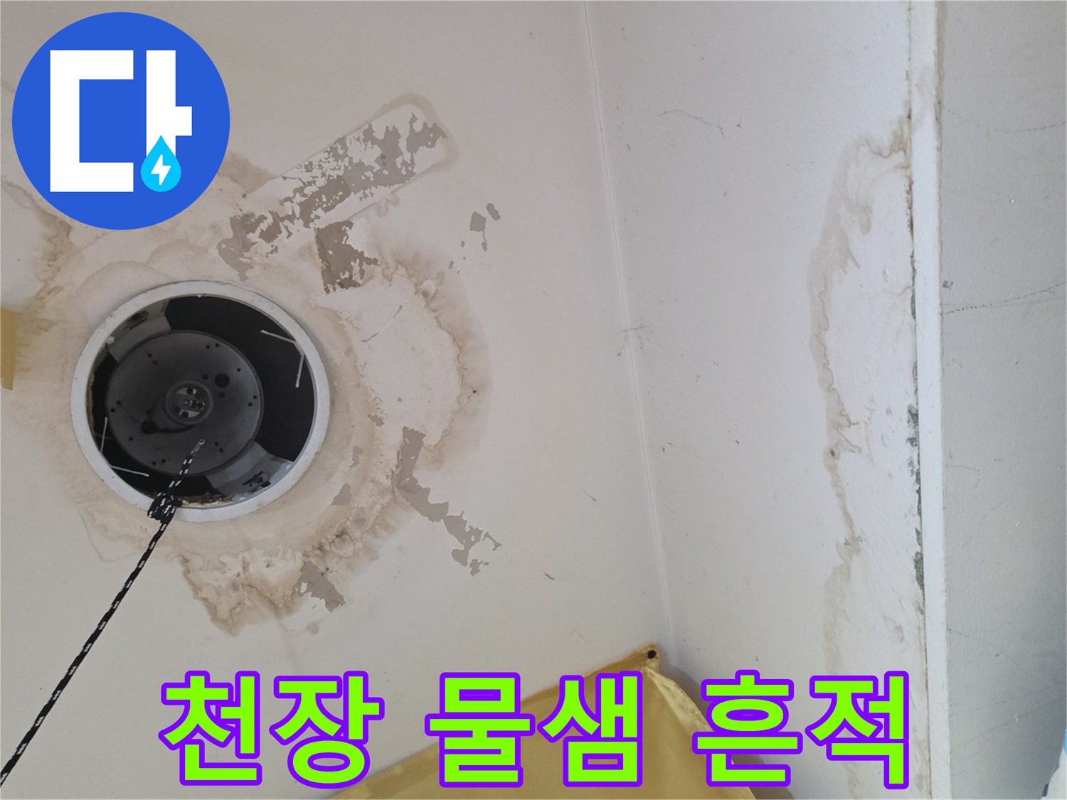 상가주택-1층-천장-누수-얼룩-상태