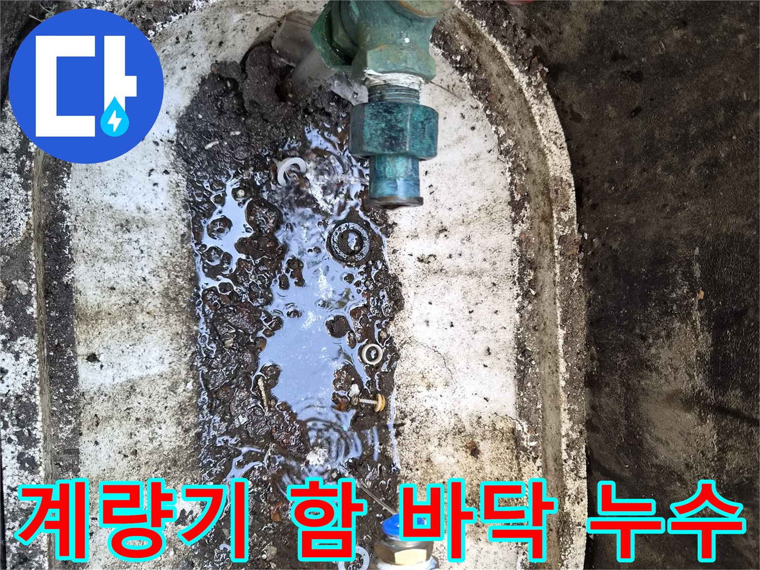 성북구-정릉동-수도-계량기함-내부-침수-상태-기록