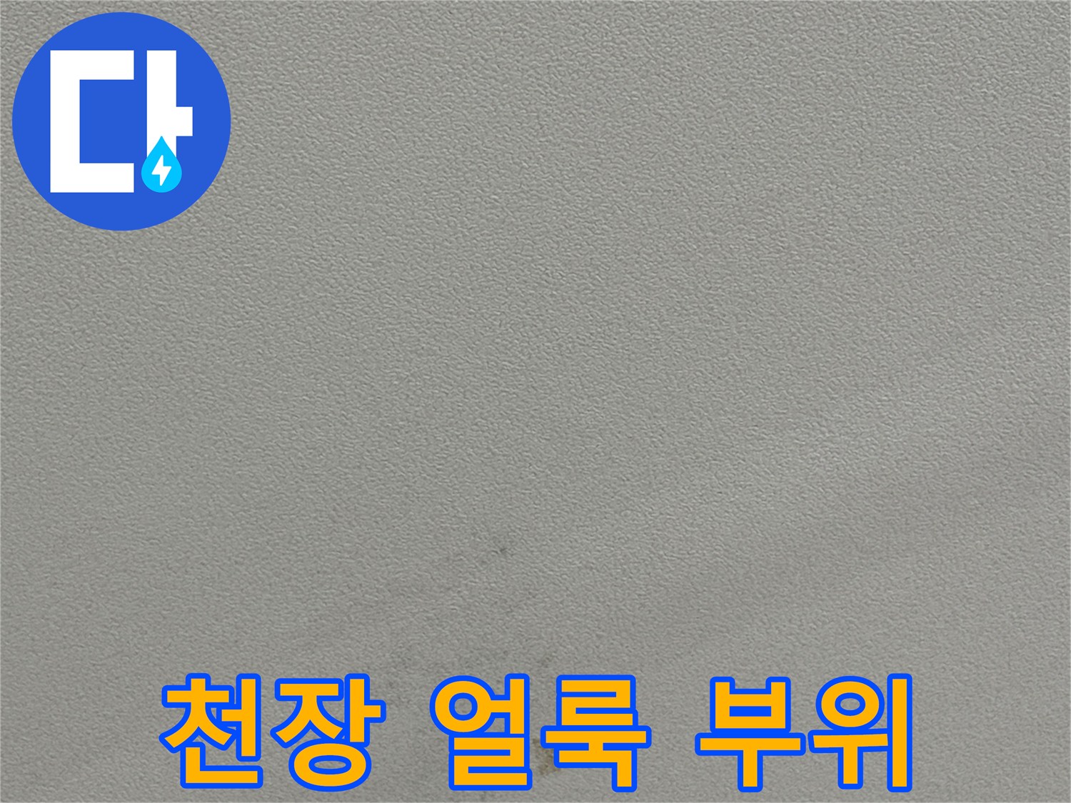 용인 동천동-물샘 증상이 나타난 천장 벽면