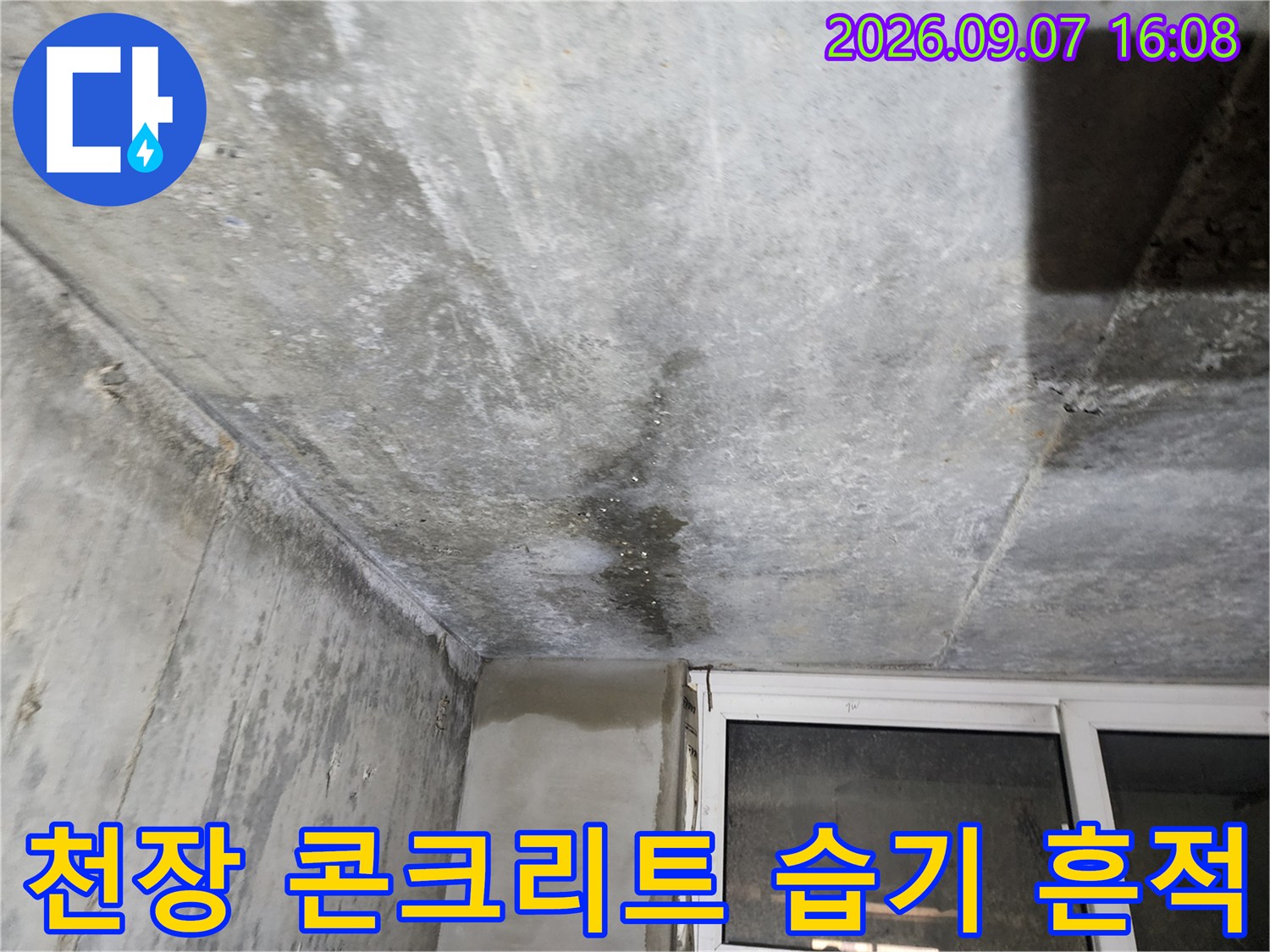 연천 전곡읍-습기가 스며든 지하 천장 슬라브